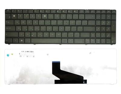 Клавиатура для ноутбука Asus (X53S, X53U) Black, (Black Frame), RU