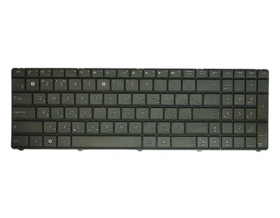Клавиатура для ноутбука Asus (X53S, X53U) Black, (Black Frame), RU - фото 2