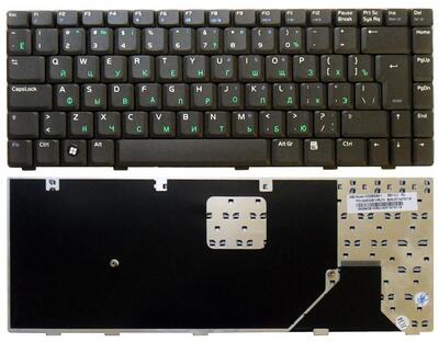 Клавиатура для ноутбука Asus (W3, W3J, A8, F8, N80) Black, RU (вертикальный энтер)