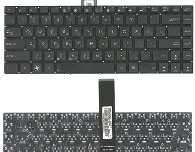 Клавиатура для ноутбука Asus (N46, U46, K45) Black, (No Frame) RU