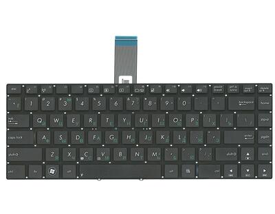Клавиатура для ноутбука Asus (N46, U46, K45) Black, (No Frame) RU - фото 2