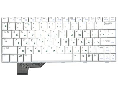 Клавиатура для ноутбука Asus (U5, U5F, U5A, U5S) White, RU - фото 2