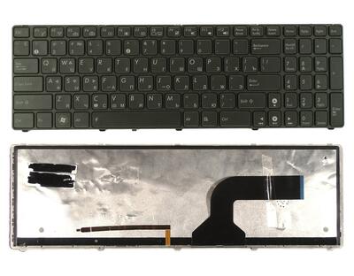 Клавиатура для ноутбука Asus K52, K53, G73, A52, G60 с подсветкой (Light), Black, (Black Frame) RU