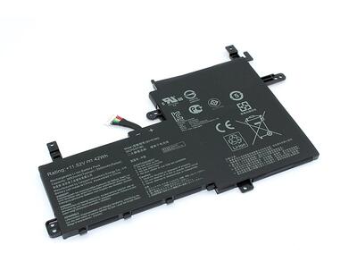 Акумуляторна батарея для ноутбука Asus B31N1842 VivoBook S15 S531FA 11.52V Black 3653mAh OEM