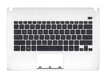Клавіатура для ноутбука Asus (X301A) Black, (White TopCase), RU - фото 2