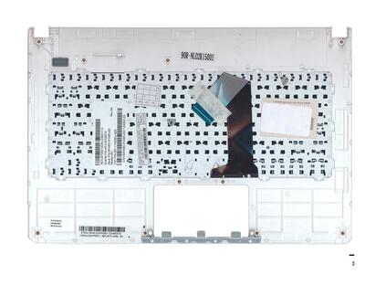 Клавіатура для ноутбука Asus (X301A) Black, (White TopCase), RU - фото 3