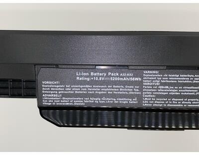 Аккумуляторная батарея для ноутбука Asus A32-K53 A43BR 10.8V Black 5200mAh OEM - фото 3