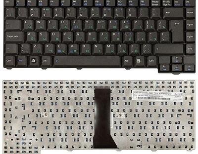 Клавиатура для ноутбука Asus F2 F3 Z53 24pin Black, RU