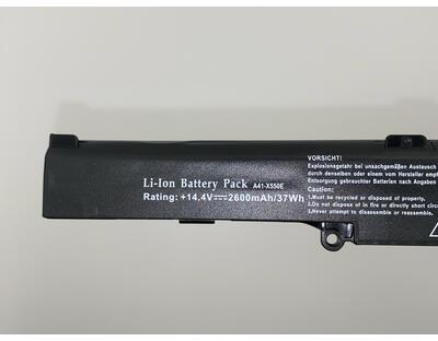 Акумуляторна батарея для ноутбука Asus A41-X550E 14.4V Black 2600mAh OEM - фото 3