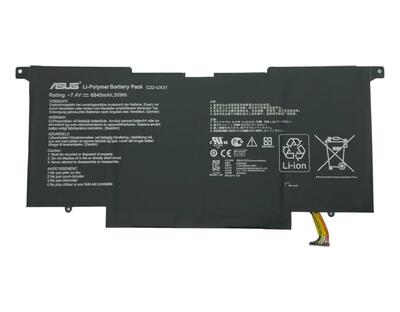 Усиленная аккумуляторная батарея для ноутбука Asus C22-UX31 UX31A 7.4V Black 6840mAh Orig