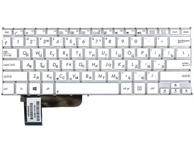 Клавіатура для ноутбука Asus VivoBook (X201E, S201, S201E, X201) White, (No Frame), RU - фото 2