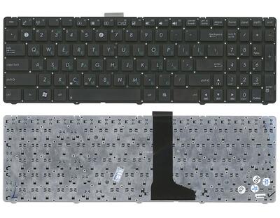 Клавиатура для ноутбука Asus (U53, U53F, U56E) Black, (No Frame) RU (горизонтальный энтер)