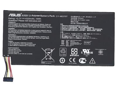 Аккумуляторная батарея для планшета Asus C11-ME370T Google Nexus 7 3.7V Black 4325mAh Orig