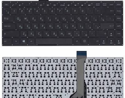 Клавиатура для ноутбука Asus EeeBook (E402) Black, (No Frame) RU