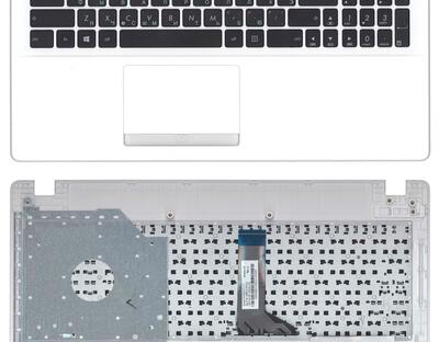 Клавиатура для ноутбука Asus (X551) Black, (White TopCase), RU