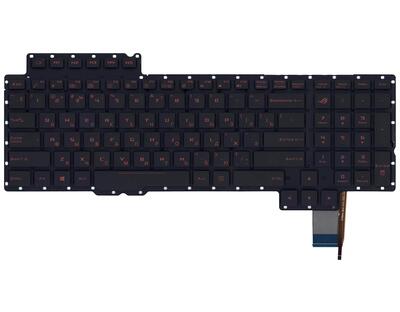 Клавиатура для ноутбука Asus ROG (G752) с подсветкой (Light), Black, (No Frame) RU - фото 6