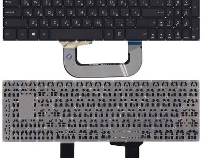 Клавиатура для ноутбука Asus VivoBook 17 X705U Black, (No Frame) RU - фото 5