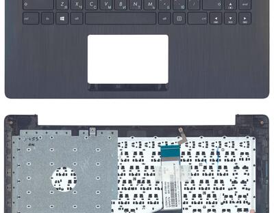 Клавиатура для ноутбука Asus F453, F453MA, R413M, R413MA, X453M, X453MA Black, с топ панелью (Black), RU