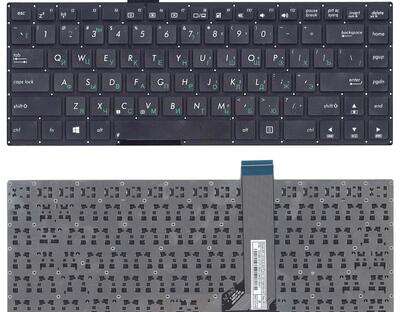 Клавиатура для ноутбука Asus VivoBook (S400CA, S451, S401) Black, (No Frame), RU