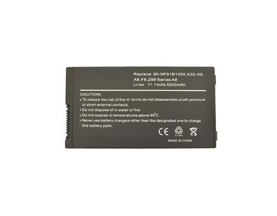 Аккумуляторная батарея для ноутбука Asus 70-NF51B1000 A8 11.1V Black 5200mAh OEM