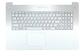 Клавиатура для ноутбука Asus (N750) с топ панелью, с подсветкой (Light), Silver, RU - фото 3, миниатюра