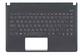 Клавиатура для ноутбука Asus (X401, X401A, X401U) Black, с топ панелью (Black), RU - фото 2, миниатюра