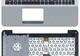 Клавиатура для ноутбука Asus (X555) Black, (Silver TopCase), RU