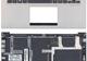 Клавиатура для ноутбука Asus (UX32) Black, с подсветкой (Light) с топ панелью (Silver), RU