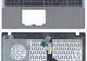 Клавиатура для ноутбука Asus (X550, X550VA, X550EA) Black, с топ панелью (Silver), RU