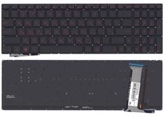Купить Клавиатура для ноутбука Asus (G771, N551) с подсветкой (Light), Black, (No Frame) RU