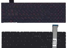 Купить Клавиатура для ноутбука Asus ROG GL552 с красной подсветкой (Light Red), Black, (No Frame) RU